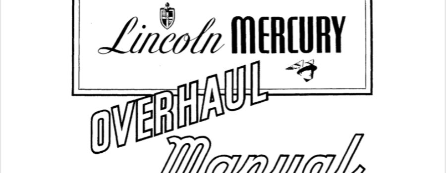 PM – 1949-51 LINCOLN MERCURY OVERHAUL MANUAL