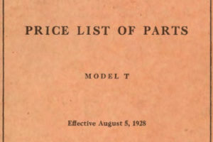 PM – 1928 FORD Model T Price List