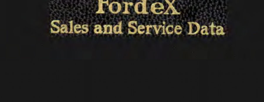 PM – 1925 FORDEX Sales and Service Data