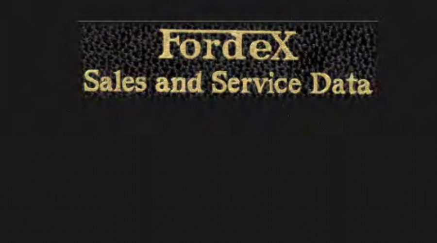 PM – 1925 FORDEX Sales and Service Data