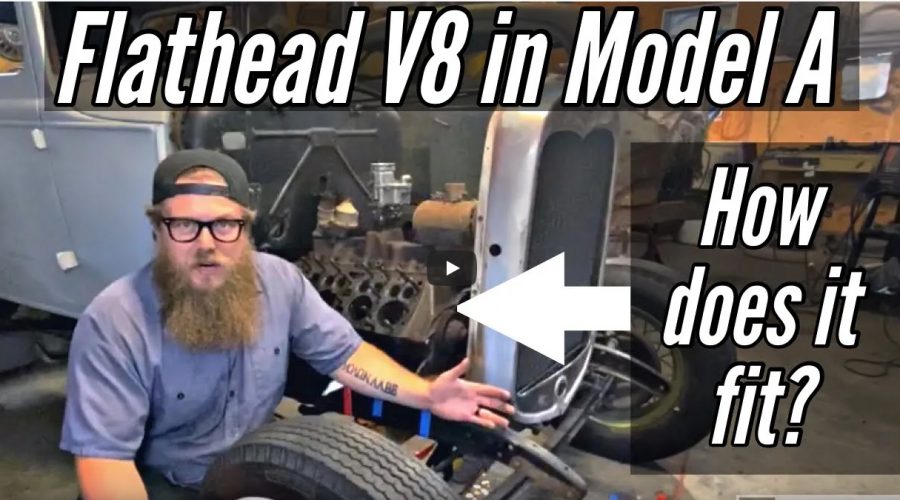 Flathead V8 into a Mode A, How does it fit??