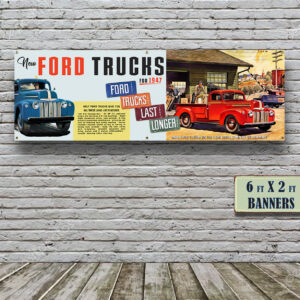 1946-7 Ford Jail Bar Truck – Vinyl Banner