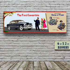 1949 Ford Convertable Dealer – Vinyl Banner