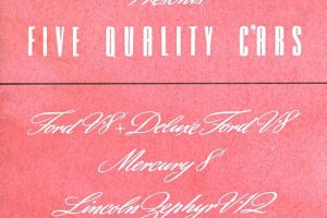 1939 FMC Presents Five Quality Cars