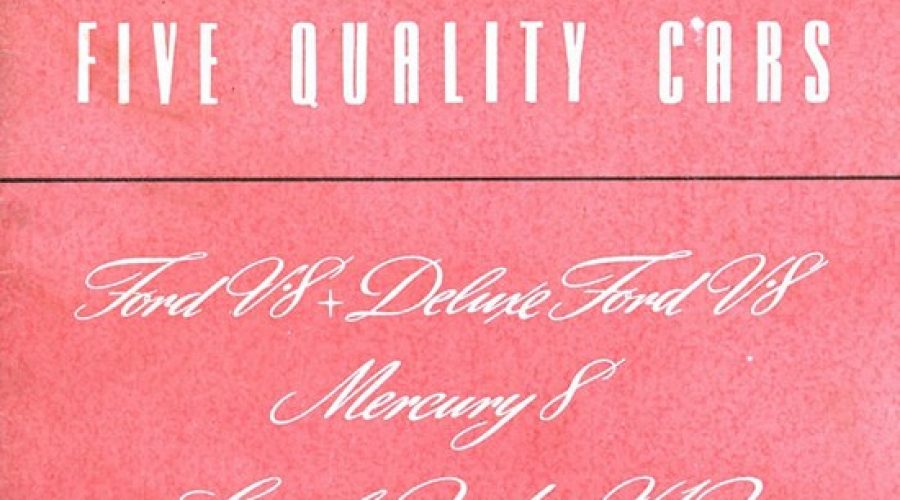 1939 FMC Presents Five Quality Cars