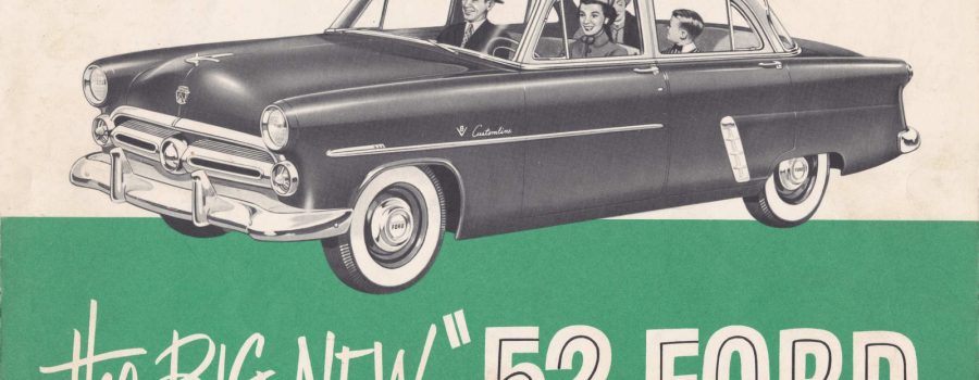 1952 Ford Foldout Brochure (Canadian)