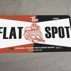 Metal Flat-Spot Spark License Plate