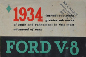 1934 Australian Ford V-8 Mailer