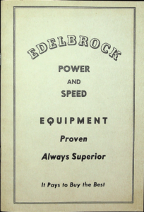 Edelbrock Catalog