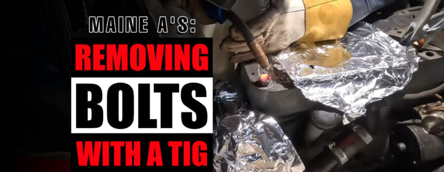 How to weld out a broken head stud bolt TIG MIG