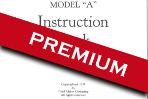 PM – 1931 Model A Instructions Book
