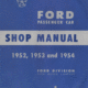 PM – 1952-1954 Ford Pass Car Shop Manual