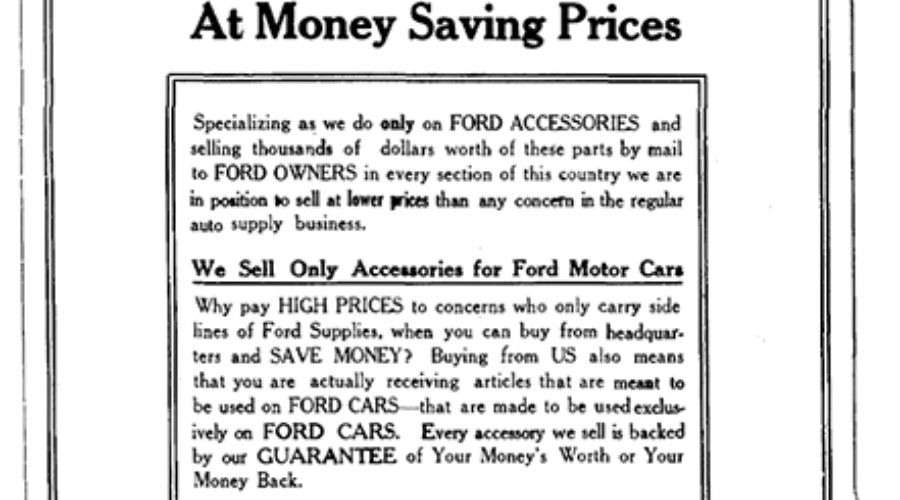 1913 FORD SPECIALTY PARTS