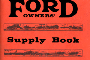 1920 Model T Owners Supply Book