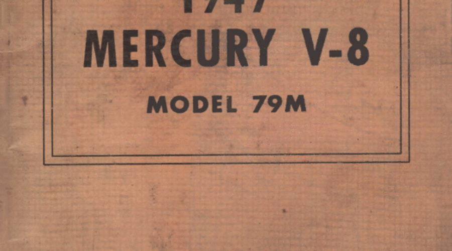 1947 Mercury 79M Owners Manual