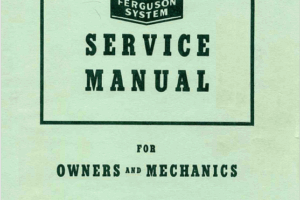 1943 Ford Tractor Service Manual