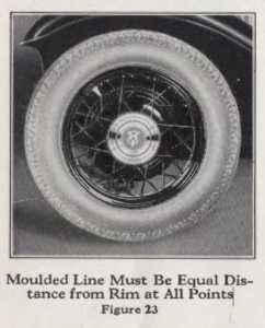 Moulded Line  Must Be Equal Distance from the rim point.