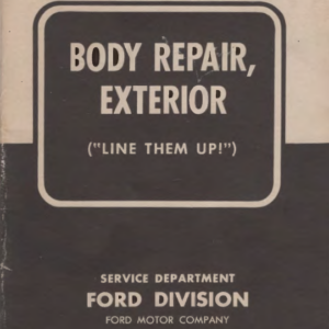 1950 BODY REPAIR, • EXTERIOR (Digital PDF Copy)
