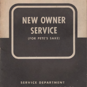 1950 NEW ORDER SERVICE (Digital PDF Copy)