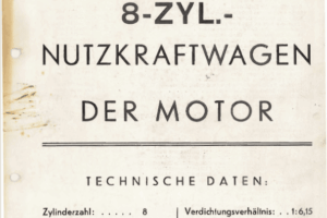 1941 8-ZYL NUTZKRAFTWAGEN DER MOTOR (German)