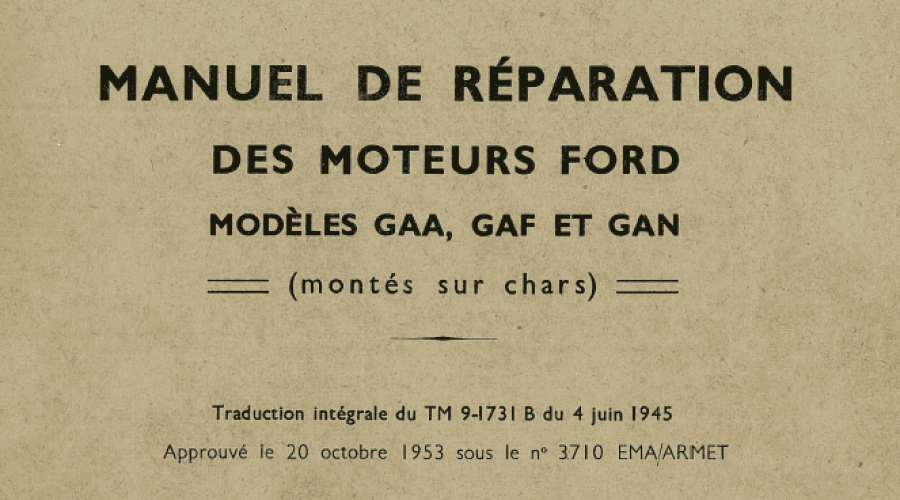 1953 Manual De Reporation GAA, GAF, ET, and GAT  (German)