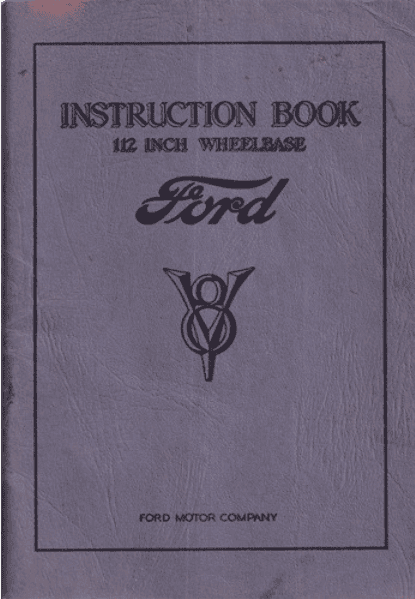 1933 FORD 112 Inch Wheelbase (Digital PDF Copy)