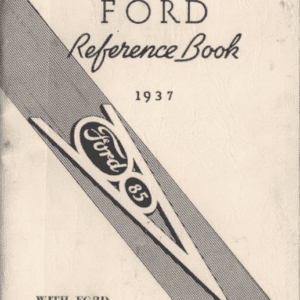 1937 Ford Reference Book V8 & V860