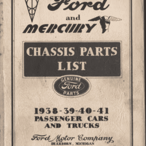1938-41 Ford, Lincoln & Mercury Chassis Parts List