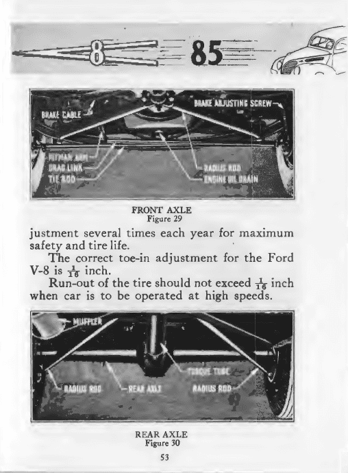 1938 Ford Reference Book W/ V860 Specs - Image 3